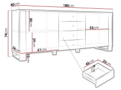 Kommode Comfivo Vestora