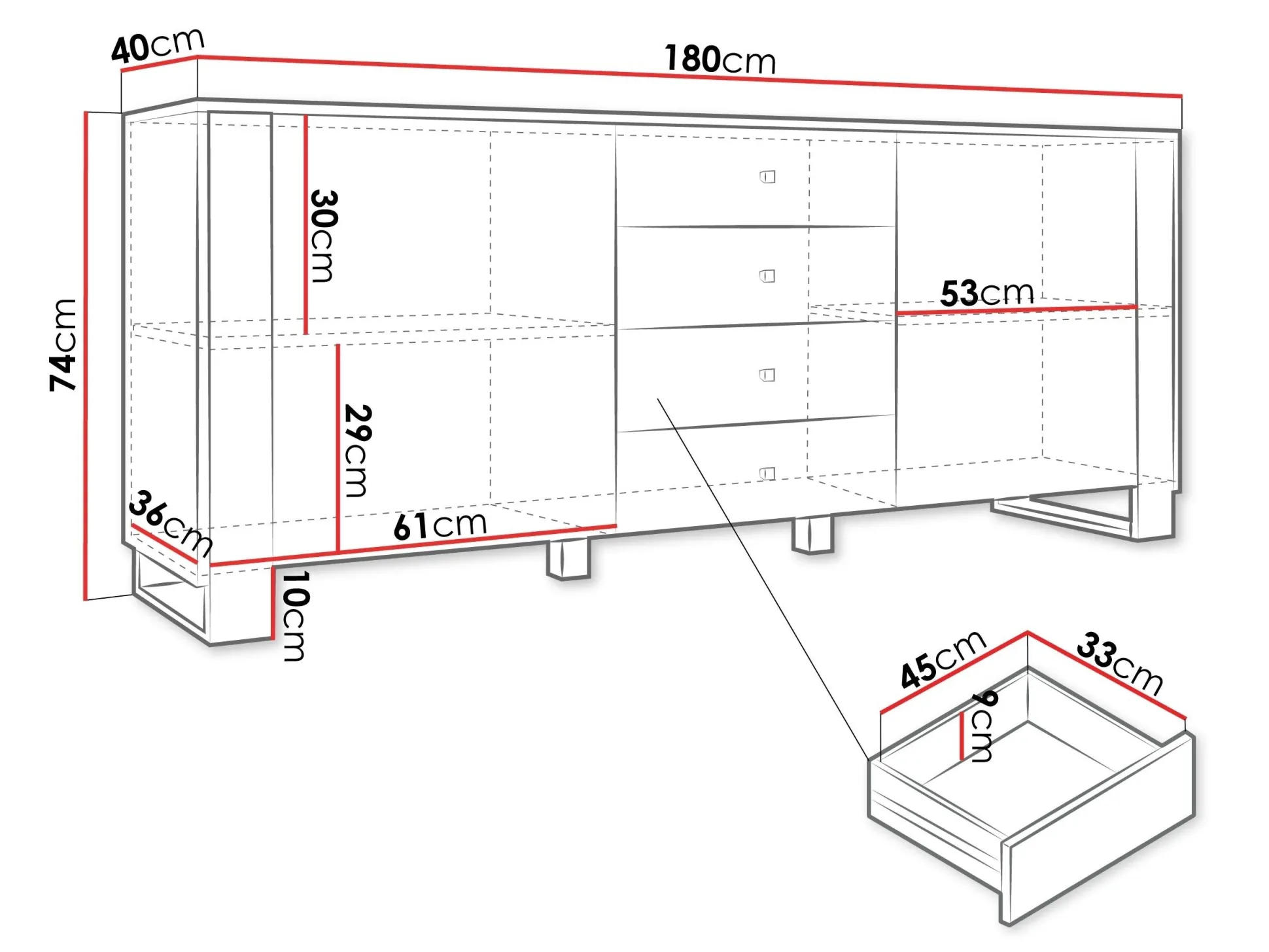 Kommode Comfivo Vestora