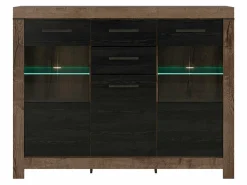 Kommode Dunfelu 108 (Kloster eg + Sort eg)