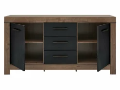 Kommode Dunfelu 100 (Kloster eg + Sort eg)