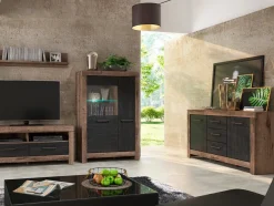 Kommode Dunfelu 100 (Kloster eg + Sort eg)