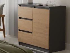 Kommode Elbvelu 110 (Antracit + Artisan eg)