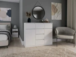 Kommode Elbvelu 131 (Hvid)