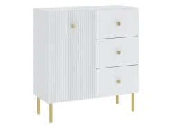 Kommode Etliva 100 (Hvid + Gylden)