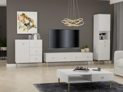 Kommode Etliva 100 (Hvid + Gylden)