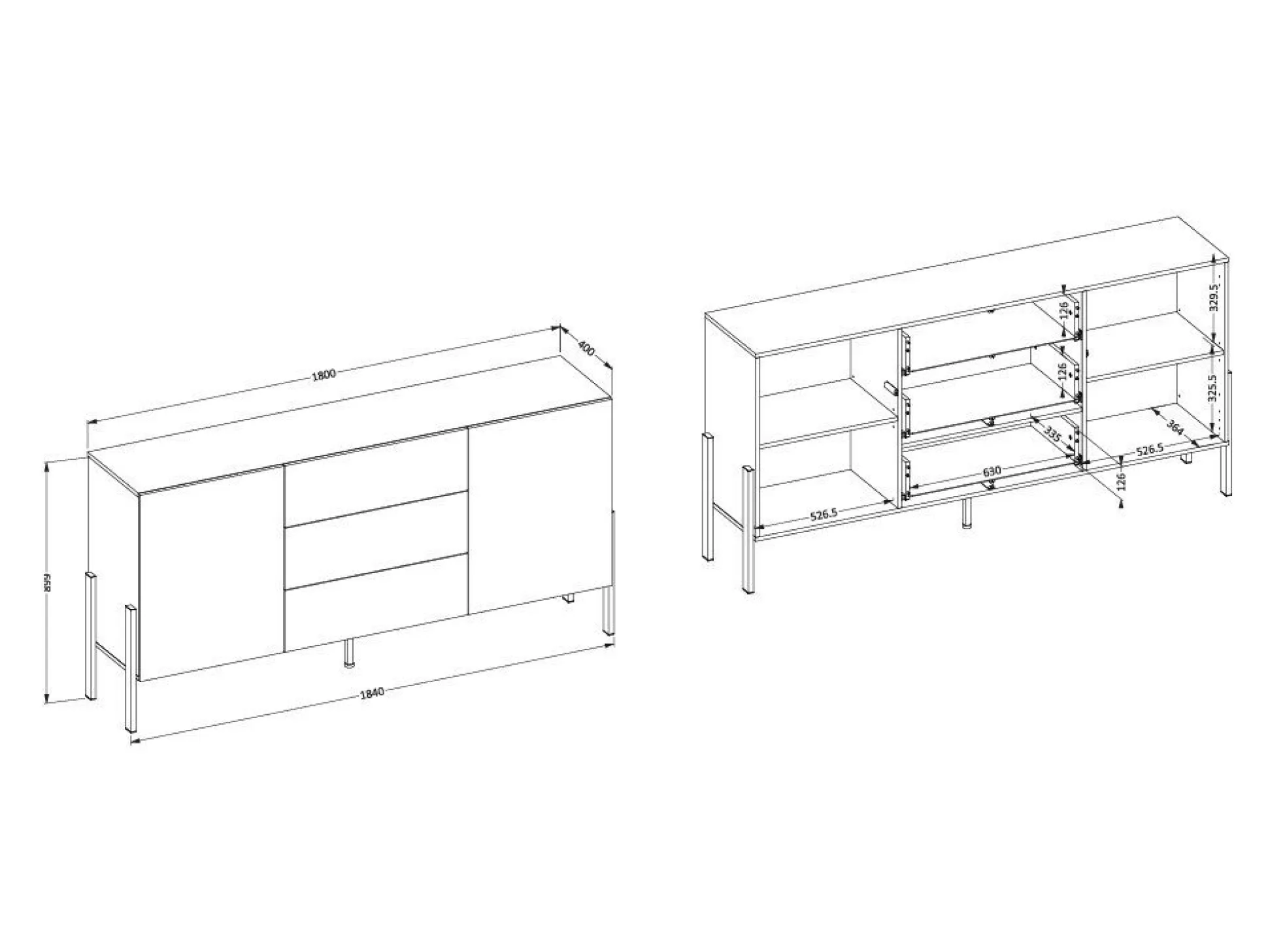 Kommode Etsore 101 (Kashmir)
