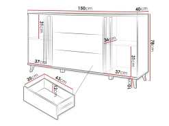 Kommode Facetor (Congo)