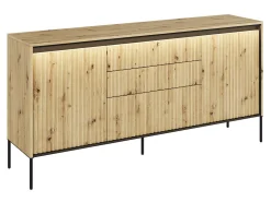 Kommode Fernolu 100 (Artisan eg + Sort)