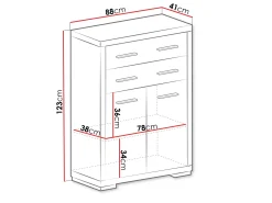 Kommode Fiomeri 104 (Santana eg)