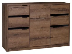 Kommode Fivelbo 101 (Kloster eg + Blank sort)