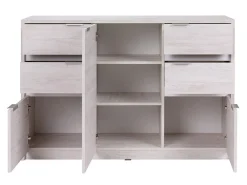 Kommode Fivelbo 101 (Kloster eg + Blank sort)