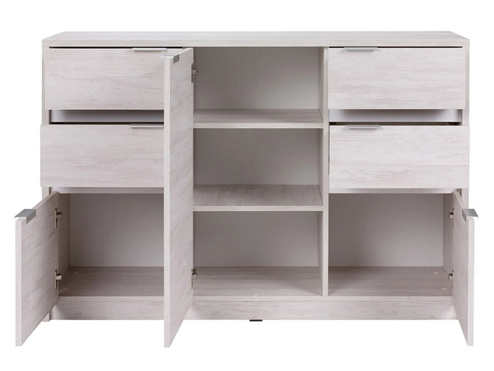 Kommode Fivelbo 101 (Kloster eg + Blank sort)