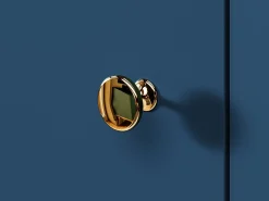 Kommode Flonovu 103 (Mørkeblå + Gylden)