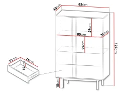 Kommode Levali 104 (Beige)
