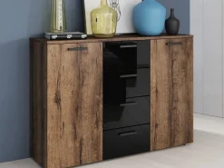 Kommode Levruvu 108 (Kloster eg + Sort)