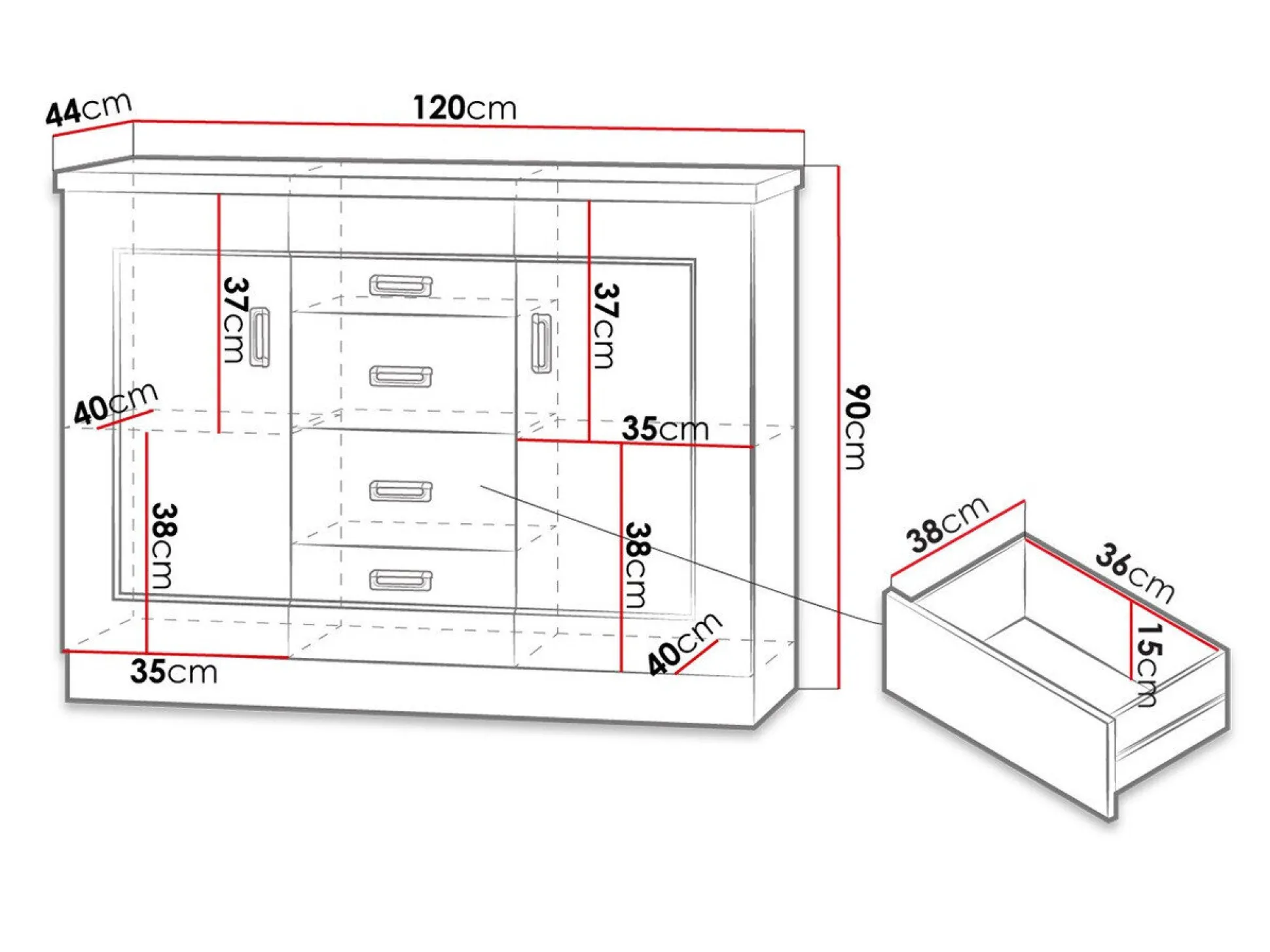 Kommode Lircava 104 (Lefkas eg)