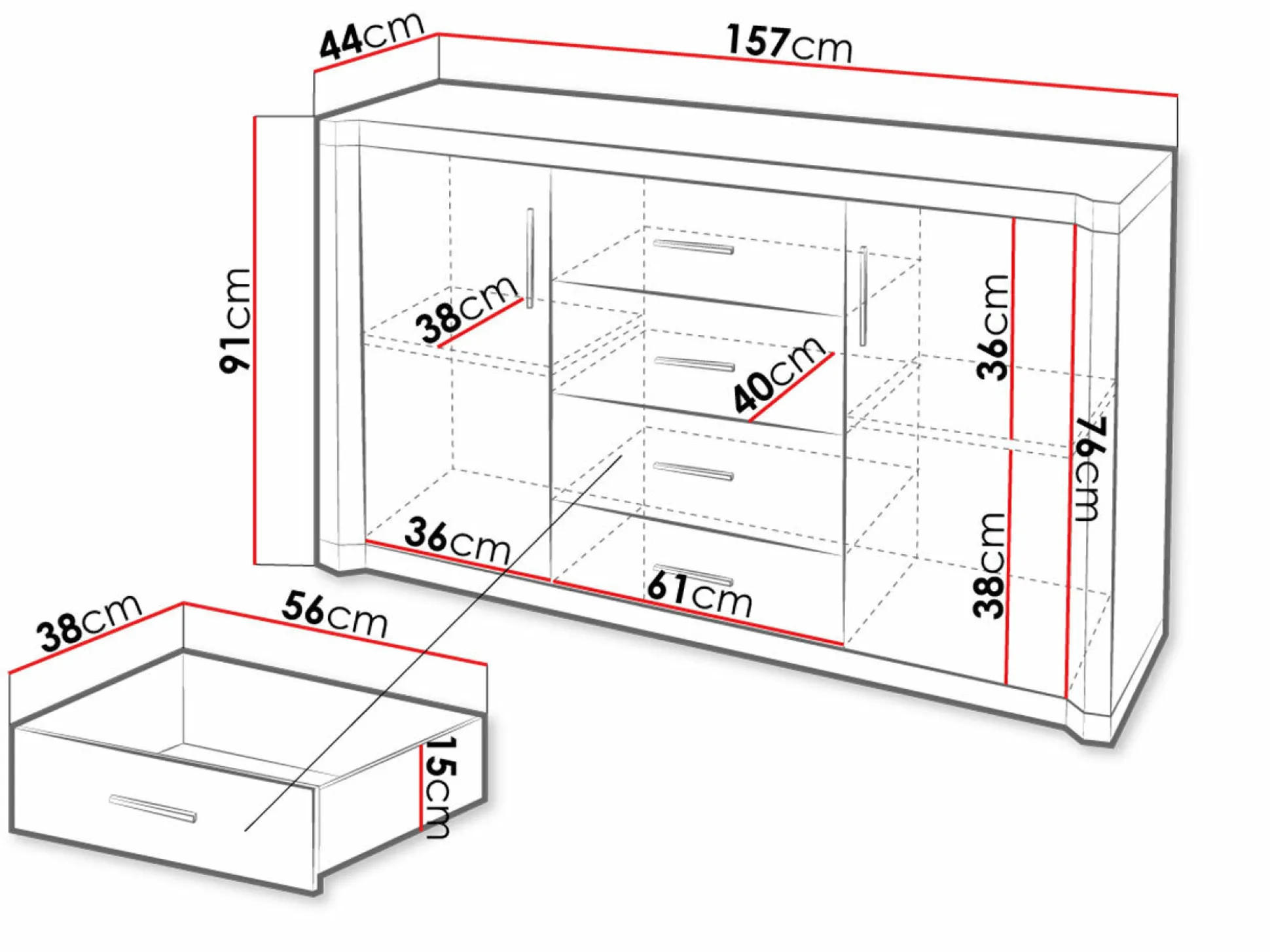 Kommode Lorelie 100 (Trøffel egetræ)