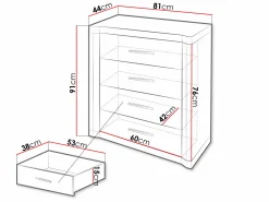Kommode Lorelie 103 (Trøffel egetræ)
