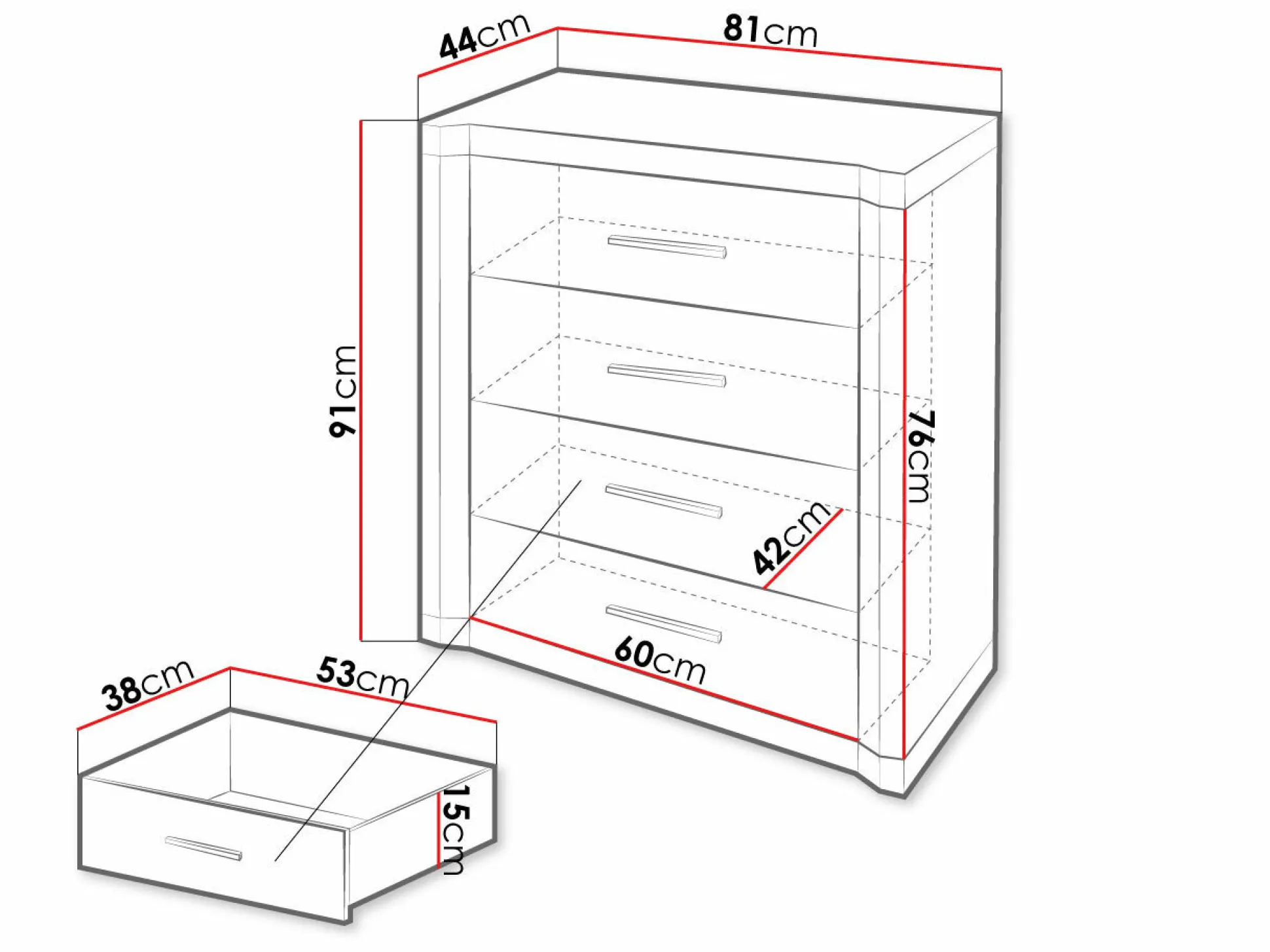 Kommode Lorelie 103 (Trøffel egetræ)