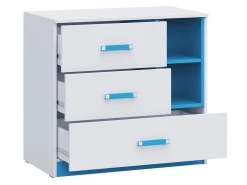 Kommode Lorlare 108 (Hvid + Turkis)