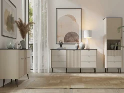 Kommode Lufela 107 (Kashmir + Grå marmor)