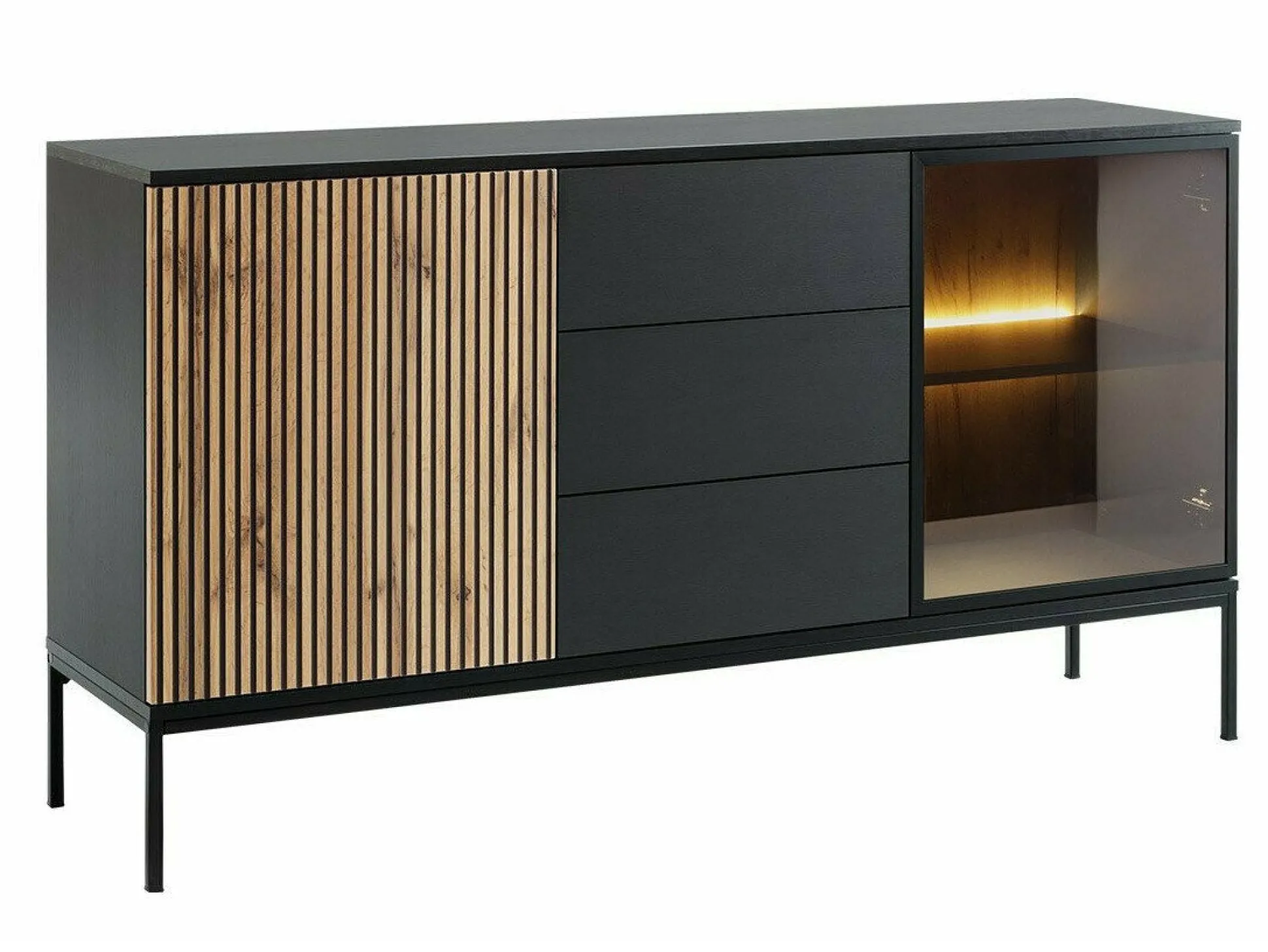 Kommode Manal (Sort + Wotan eg)