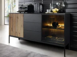 Kommode Manal (Sort + Wotan eg)