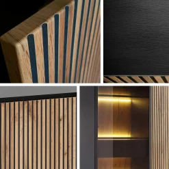 Kommode Manal (Sort + Wotan eg)