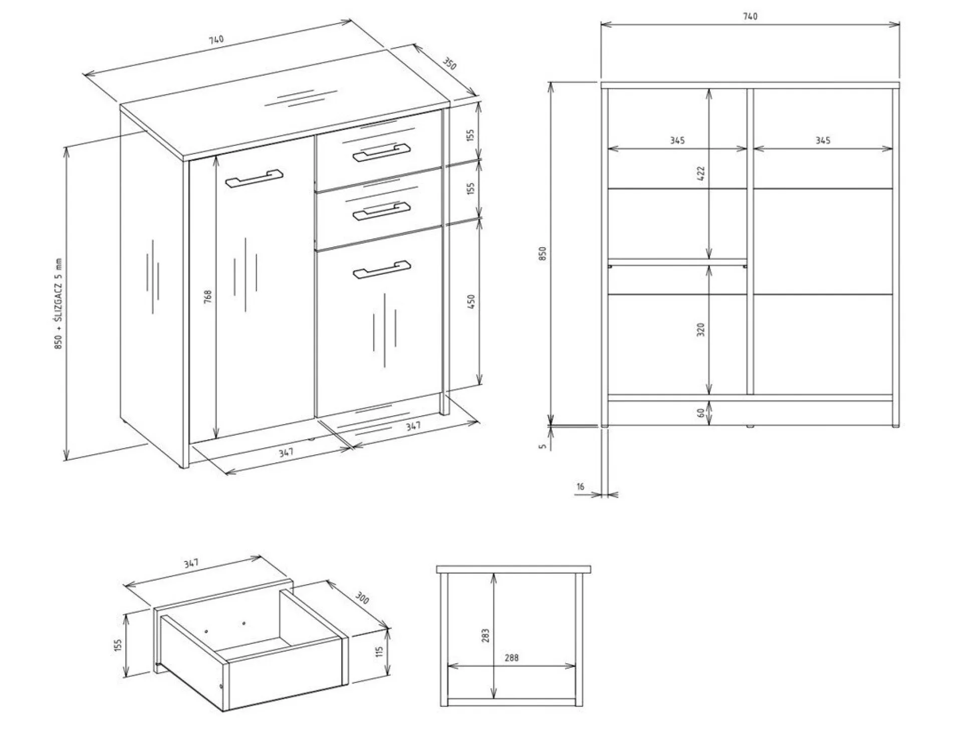 Kommode Mandeville 338
