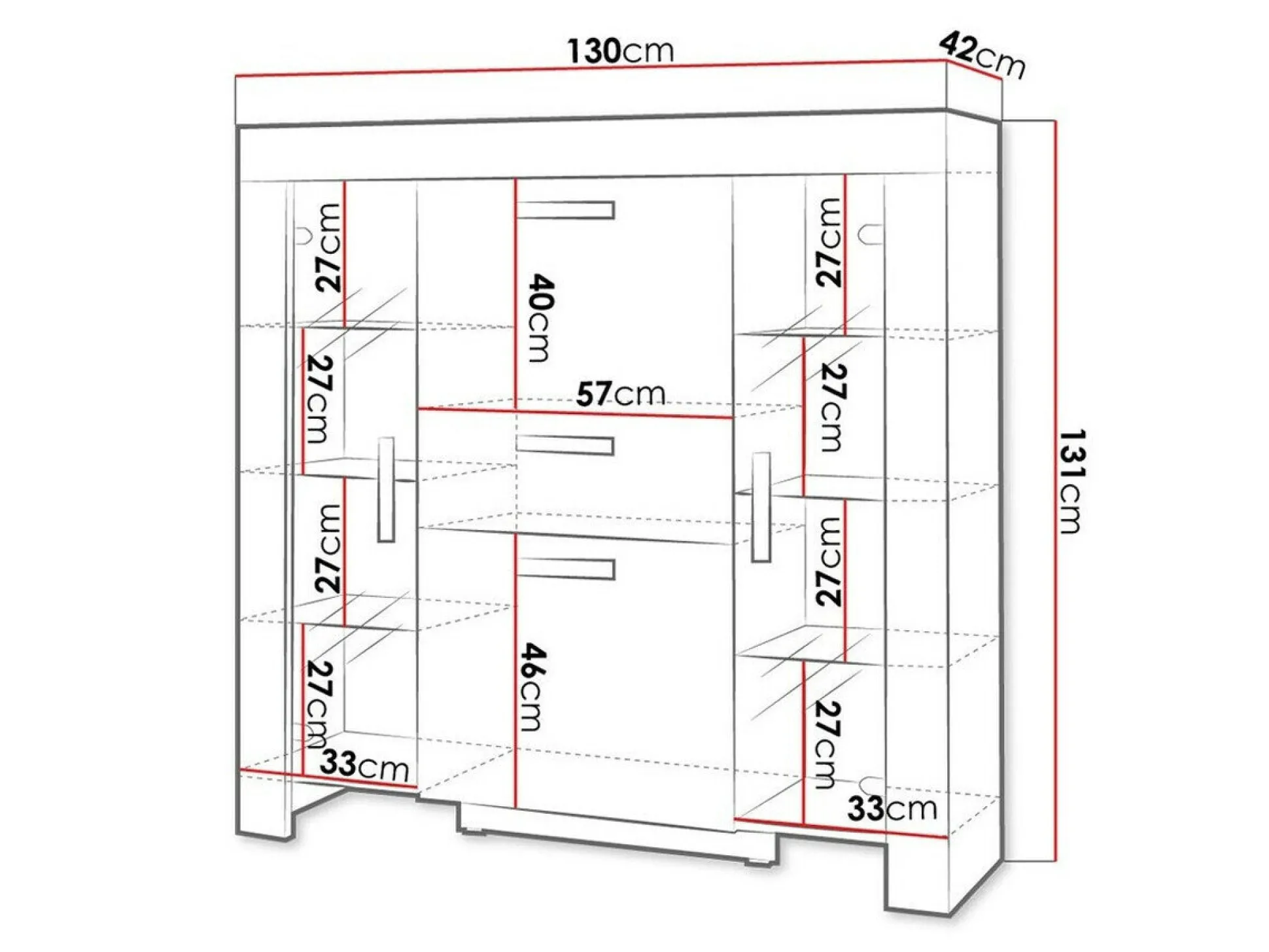 Kommode Melfeli 104 (Sonoma eg)