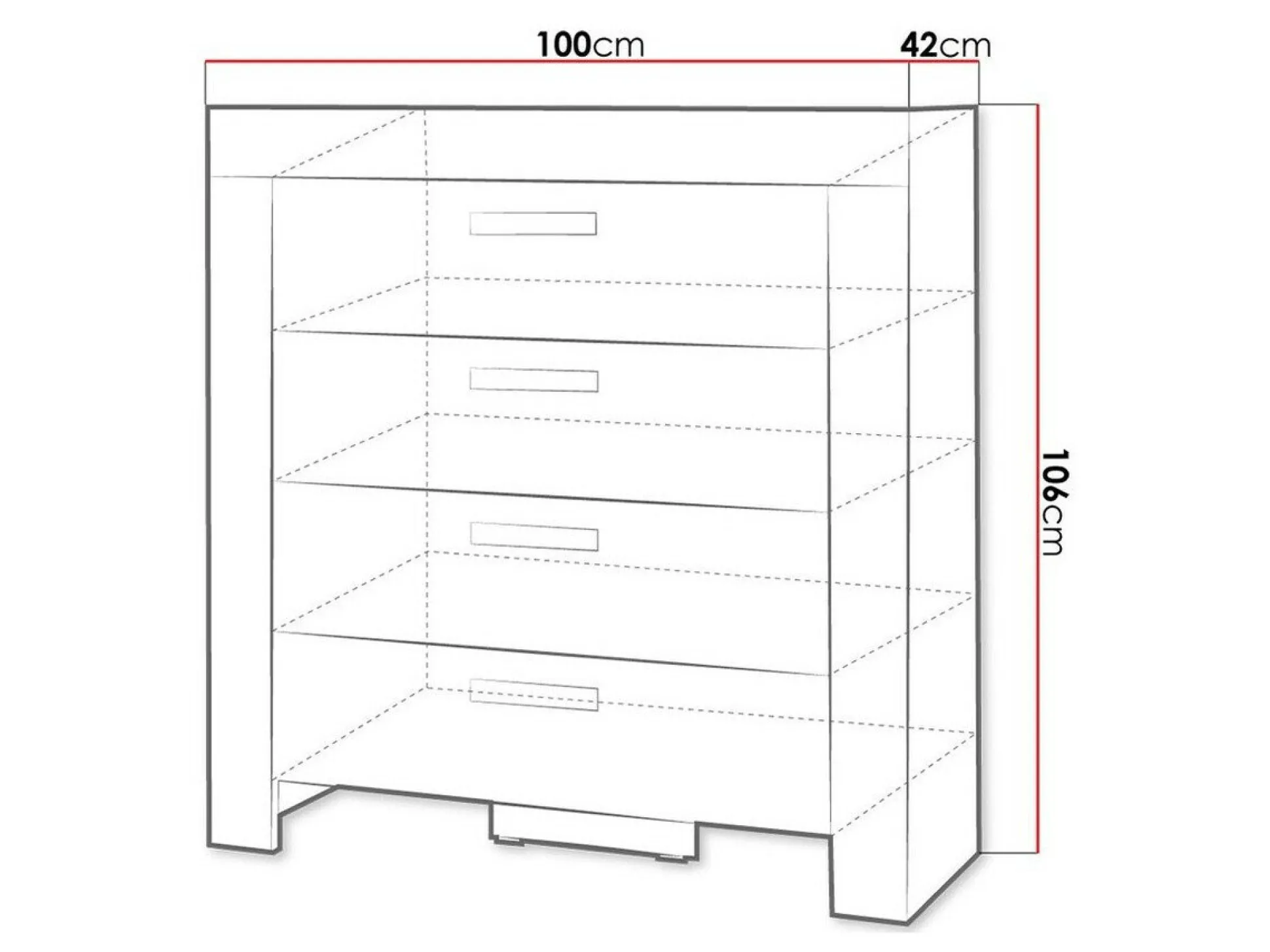 Kommode Melfeli 106 (Sonoma eg)