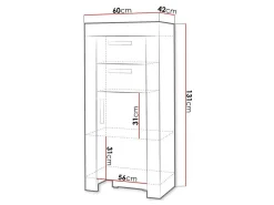 Kommode Melfeli 105 (Sonoma eg)