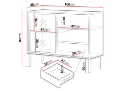 Kommode Merevai 100 (Kashmir)