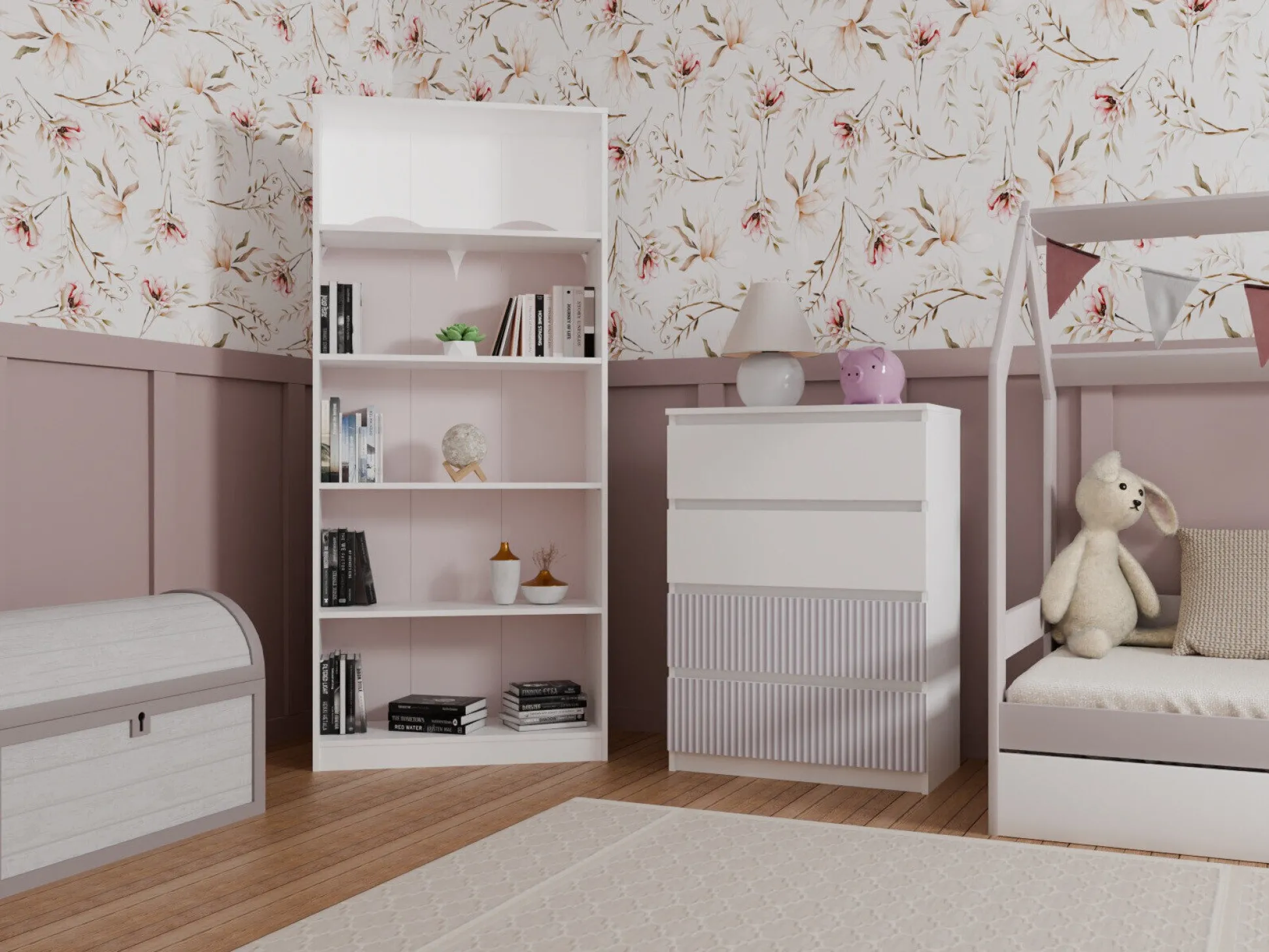 Kommode Mortore 101 (Lyserød)