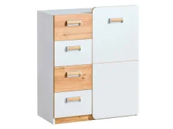 Kommode Ophmora 105 (Egetræ + Hvid)