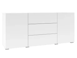 Kommode Revmiru 103 (Hvid + Wotan eg)