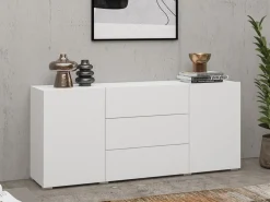 Kommode Revmiru 103 (Hvid + Wotan eg)