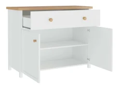 Kommode Romelbo 150 (Hvid + Egetræ)