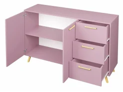 Kommode Rosa (Blå + Gylden)