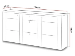 Kommode Salelbo 107 (Sibu-lærk + Trøffel egetræ)