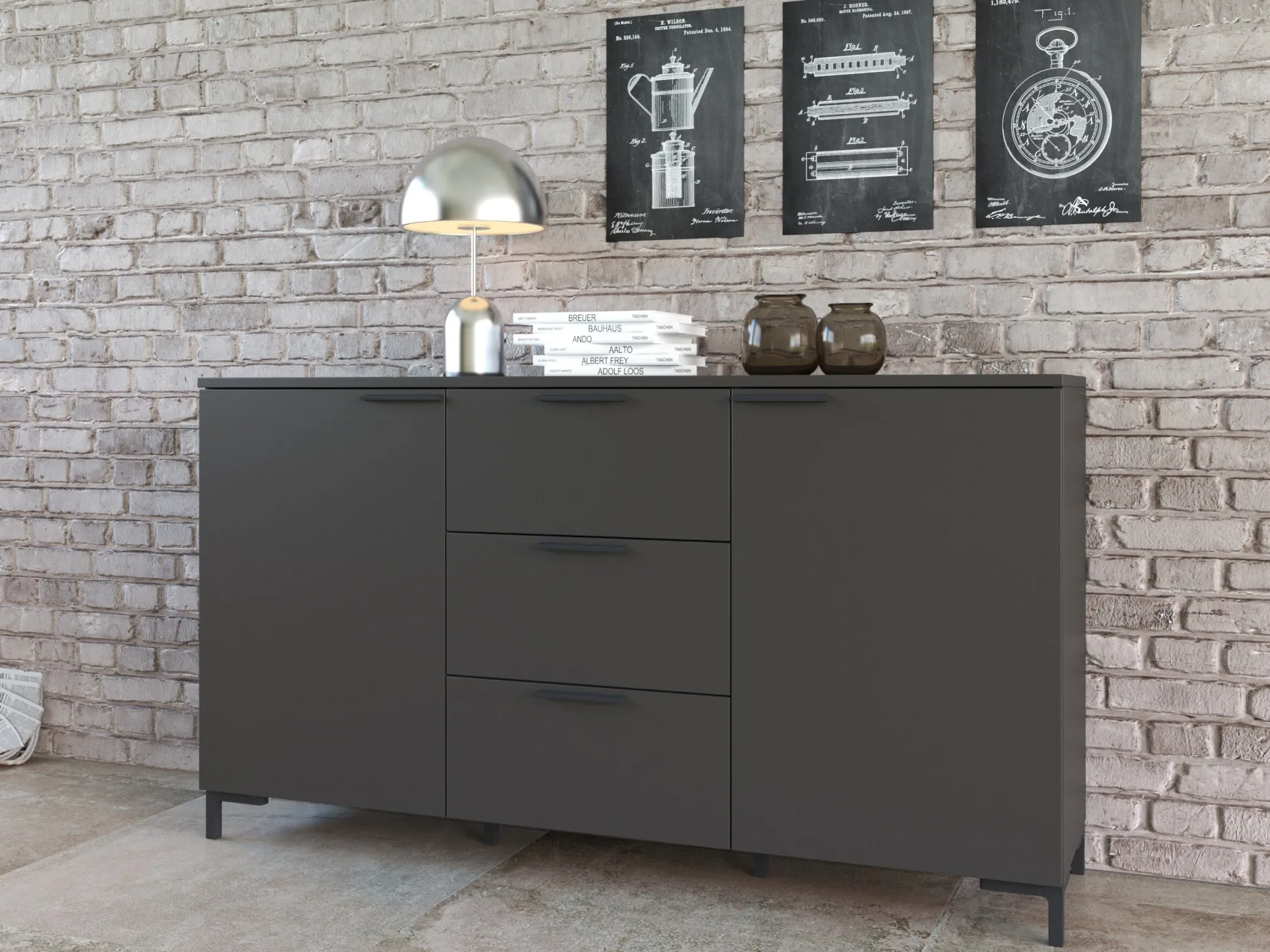 Kommode Salnola 101 (Grå)