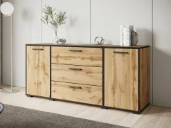 Kommode Sarasota 174 (Sort + Wotan eg)