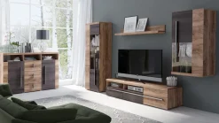 Kommode Sorciro 101 (Nød + Mørk eg)