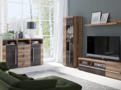 Kommode Sorciro 100 (Nød + Mørk eg)