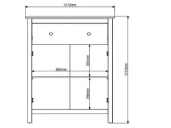 Kommode Sordoro 126 (Grafit + Artisan eg)