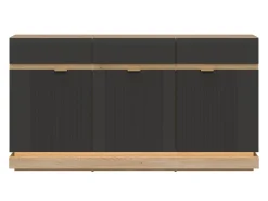 Kommode Teselbu 104 (Antracit + Egetræ)