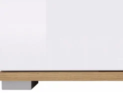 Kommode Tivetra 101 (Wotan eg + Glansfuld hvid)