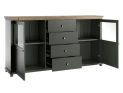 Kommode Tolnue 103 (Mørkegrøn + Lefkas eg)