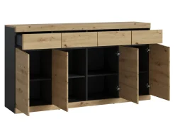 Kommode Venlori 124 (Antracit + Artisan eg)