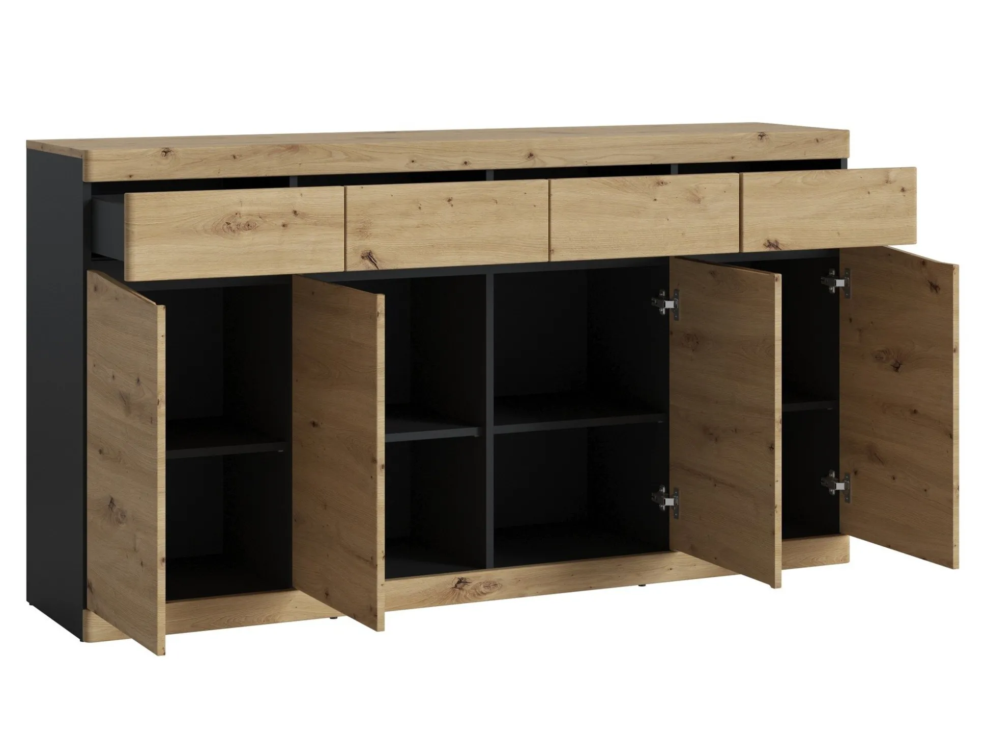 Kommode Venlori 124 (Antracit + Artisan eg)